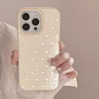 Gilt ins small love apple 16 mobile phone case for iPhone17pro max niche 15 glass 13 hard 12 17promax
