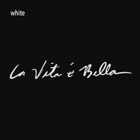 La Vita e bella Beautiful Life New Cool Style Car Sticker Vinyl Body Decor Wall Reflective Sticker Label Decal Personality balta