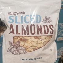 Costco Premium Sliced Blanched Almonds Large Pack 908g
