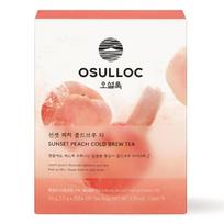 OSULLOC Saulėlydžio Persiko Šalto Virimo Ledo Arbatos Maišeliai Greitai Infuzuojama Premium Persikų Juodoji Arbata 50g 2.5g x 20EA x 1box