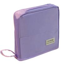 Multilayer Folding Pencil Case Large Capacity Stationary Holder Durable Pencil Box  School Supplies violetinė