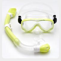 OLOEY Kids Liquid Silicone Snorkeling Mask Kids šviesiai geltonos spalvos