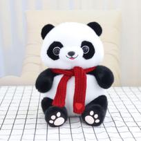 Dėvėkite megztinį panda lėlė draskymo mašina lėlė didžioji panda 8 colių pliušinė žaidimų panda suvenyras 25cm