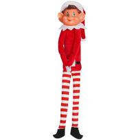 Kalėdinis blogai besielgiantis pliušinis žaislas | Elfette Novelty Long Girl Kalėdų lėlė One Size
