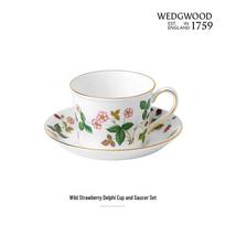 Wedgwood Wild Strawberry Delphi Teacup and Saucer Set