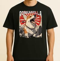 Corgizilla Funny Japan Vintage Style Corgi Lovers Unisex T-Shirt L