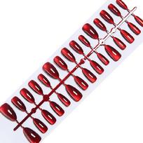 30pcs Cats Eye Press on Nail Glossy Acrylic Fake Nail Full Cover Finish False Nail Stick on Nail for Women Girls Gifts