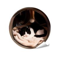 1/6Pcs Simulated Animal Sticker Waterproof PVC Self-Adhesive Dog Cat Rabbit Home Appliances Oven Refrigerator Washing Machine Decorative Decal D