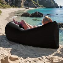 Single-Person Inflatable Garden Sofa Quick Inflation 2-in-1 Air Sofa & Sleeping Bag Portable Lightweight for Lazy Lounging juoda