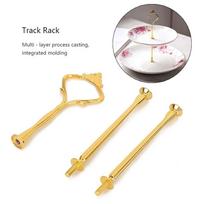 9pcs Stainless Steel Track Rack 3 Layers Tray Support Rack DIY Tray Support  Dessert Stand