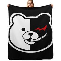 Dangaronpa Monokuma Mesti pledas Nesipūkuojantis Minkštas Šiltas Pledas Lovai 75x100cm