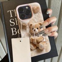 Pearl Milk Tea Bear Pattern Candy Color Phone Case For iPhone 17 Pro Max 16 15 14 13 12 11 Pro 14 15 17 Air Silicone Soft Cover iPhone 11 Pro Max