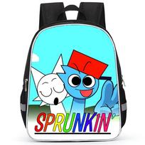 Rhythm Box Sprunki Game Anime Backpack Student School Bag Computer Bag