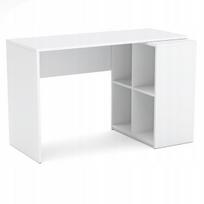 Kampinis rašomasis stalas + Rega White matt / Balta matinė