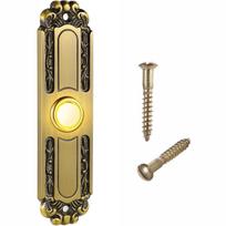 5-inch Retro Metal Doorbell Button With Light Wired Mount Wall-Mounted Doorbell Switch Waterproof UV Resistant, High Temperature China Mainland