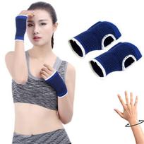 Blue Knitted Knee Support Brace Elastic Ankle Support Wrist Support Elbow Support Knee Pads Wrist Support