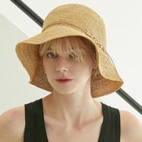 Daks Natural Brown Dd Decoration Raffia Floppy Hat Victoria Single option