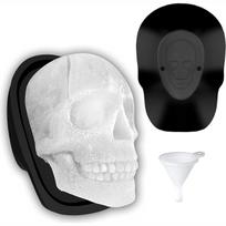 Large 3D Skull Ice Mold Whiskey Skull Ice Party Tray Silicone Ice Mold Big Mouth Cup Skull Ice Machine Resin Chocolate Candy black