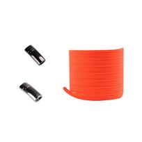 Ramidos elastiniai magnetiniai užsegami batų raišteliai greiti be kaklaraiščių batų raišteliai vaikams suaugusiems unisex One Size oranžinė
