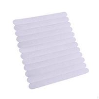 12 Pieces Snowboard Non Slip Stickers Transparent Resistant Treads Anti Skidding Multipurpose white