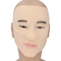 Latekso veido apdangalas Minkštas elastingas daugkartinis pusveidis Vyras Realistiškas Cosplay Latekso rekvizitas vakarėliams ir vakarėliams