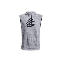 Under Armour Curry Series Geometric Pattern Logo Casual Hooded Loose Sleeveless Vest Men Vests Gray 1370270-011 L gray