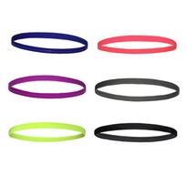 6PCS Elastic Sport Headbands Slip Resistant Sweat Absorbing Athletic Headbands for Women Men