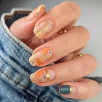 French Fake Nials White Edge Nail Tips Fashion Press on Nails  Women Girls JP2886