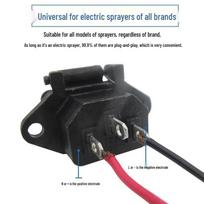 Three-Port Electric Sprayer Charging Socket for Pesticide Applicators