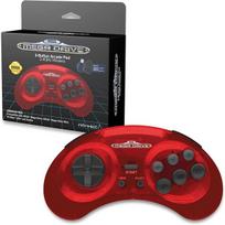 SEGA MegaDrive 8-Button Arcade Pad 2.4GHz Wireless Crimson Red