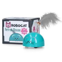 Robocat Mouse - interaktyvi pelė katėms, su plunksna, judesio jutikliu ir madnip priedu