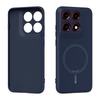 For Motorola Edge 70 PRO Case Luxury liquid silicone magnetic skin-friendly TPU Cover For Motorola Edge 70 pro Bumper Fudna Motorola Edge 70 Pro tamsiai mėlyna