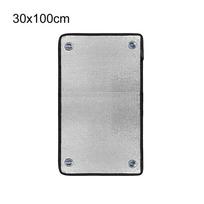 Įperkama alternatyvi izoliacinė plėvelė Aliuminio folija Sidabrinė Apsauga nuo saulės 30*100cm 40*100cm 50*100cm Aliuminio