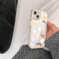 Small animal party 3-in-1 suitable for Apple 16 mobile phone iphone13PROMAX Huawei Xiaomi 14 mobile phone case huawei mate30