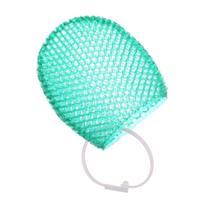 Honeycomb Bath Mitt Exfoliating TPU Gloves with Portable Lanyard Easy-to-Foam Face Scrubber for Shower & Wash Tools žalia