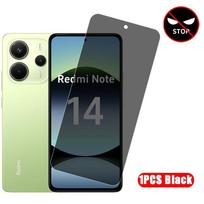 Privacy Screen Protector For Xiaomi Redmi note 14 Tempered Glass Anti-spy Protective Phone Anti Peeping Film Redmi note 14 For RedmiNote 14 4G