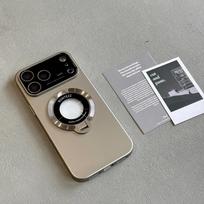 Magnetic Wireless Charging Phone Case For iPhone 17 Air 16 Plus 15 Pro Max 14 Ring Stand Holder Matte Hard PC Shockproof Cover iPhone 14 Pro Max auksas