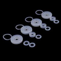 4pcs/set Silicone Rubber Gasket Cooker Lid Sealing Ring Electric Pressure Cooker Replacement Valve Parts Float Sealer gray