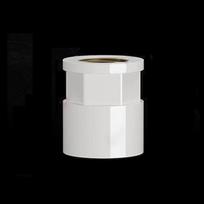 Pcs 25/32mm To 1/2~1 Inch PVC Copper Female Thread Pipe Socket Straight Garden Irrigation Water Supply Tube Joints (White,25mm 1l2&1pcs) balta