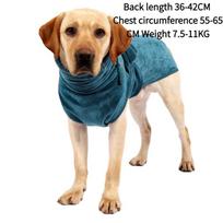 Super Absorbent Quick Dry Dog Bath Robe Soft Wearable Pet Bath Towel Coat For Small Medium Large Dogs Golden Retriever M