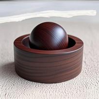 Spherical Essential Oil Diffuser Expanded Long-lasting Aromatherapy Inhaler Wooden Wood Ornaments Home Bedroom Ornaments beige