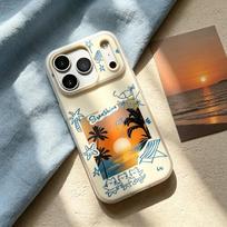 Summer beach for Apple 17/16vivo Xiaomi oppo glory Huawei pura matte phone case ins wind apple 7