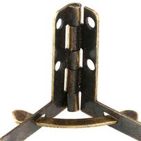 20pcs 90 Degree Case Hinge Folding Support Lid Hinge Antique Box Hinge  Watch Box bronza