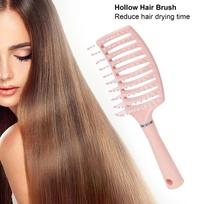 Anti-Hair Loss Detangling Hair Brush Professional Styling Hair Brush  For Women rožinė