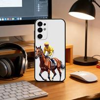 H-Horse racing Phone Case For Samsung S25,S24,S21,S22,S23,S30,Ultra,S20,Plus,Fe,Lite,Note,10,Black Cover Samsung S21fe