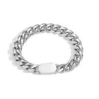 Custom Luxury 12mm Stainless Steel 7 8 9inch Mens Big Cuban Miami Chain Bracelets Jewelry 7inch(17.78cm)