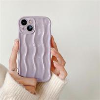 3D banguotas vandens banguotas telefono dėklas, skirtas iPhone 14 Pro Max 13 12 11 Pro Max 14plus Fashion klostuotas smūgiams atsparus buferis, minkštas galinis dangtelis For iPhone 14Pro Max