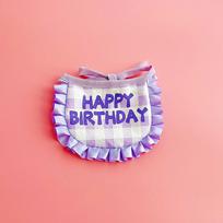 Pet Birthday Hat Bib Cat Happy Birthday Set Cute Prop Combination Dress Up Accessories Scarf Saliva Towel average size