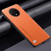 Luxury PU Leather Case For OnePlus 7T OnePlus7 T Back Cover Matte Silicone Protection Phone Case For One Plus 7T OnePlus7T Coque For OnePlus 7T