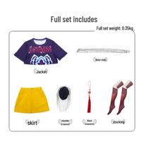 K-Pop Girl Group Demon Hunter Cosplay Costume for Lumi, Mila, Zoey Stage Performance Child 110cm